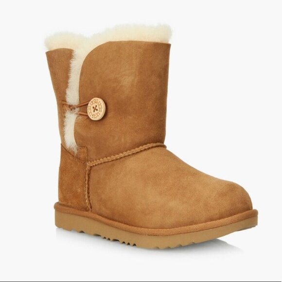 UGG Chestnut Brown Bailey Button Boots - 7, Toddler - Picture 10 of 11
